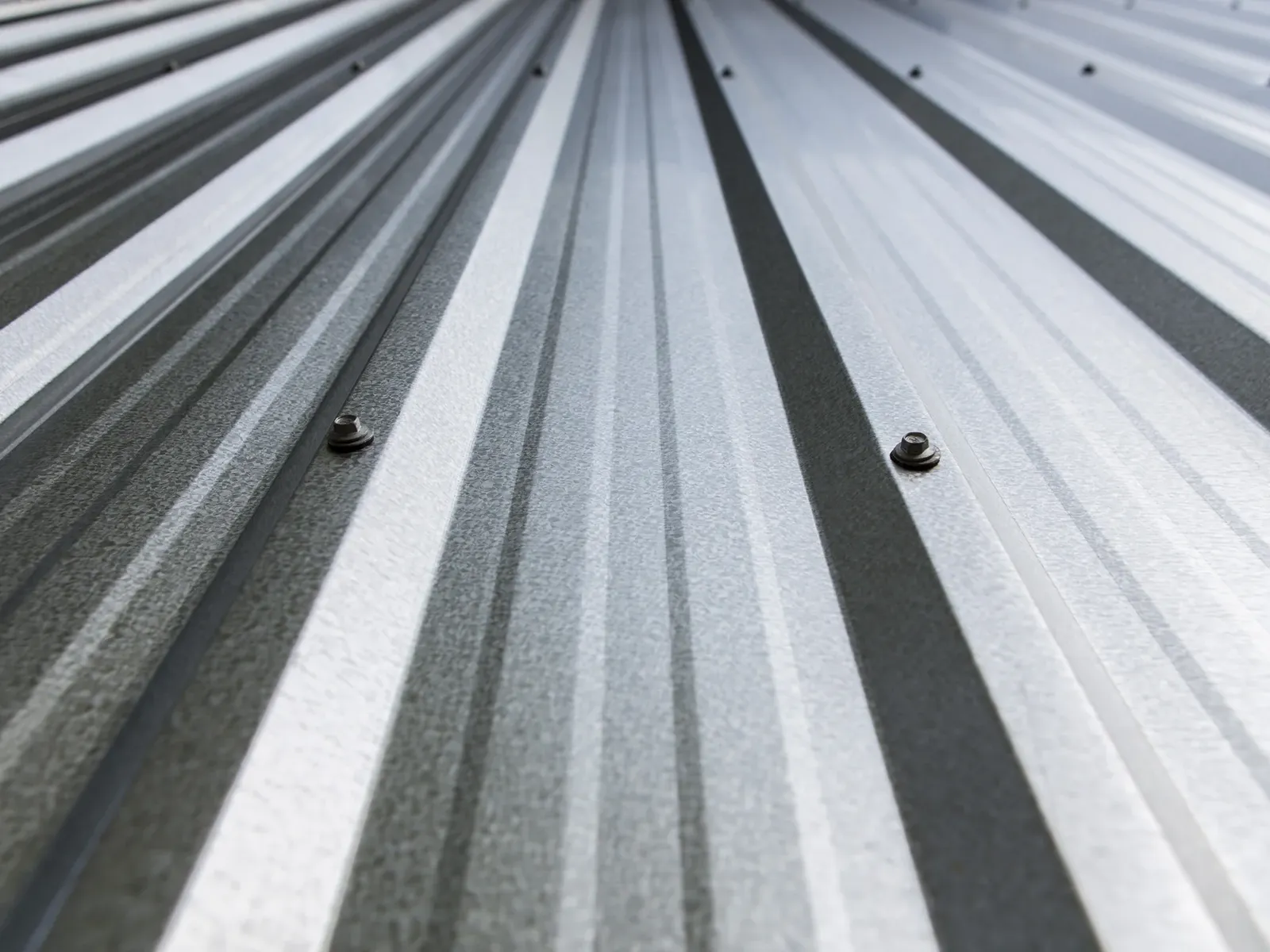 R-Panel PBR sheet up close — rolled at Beltway Steel